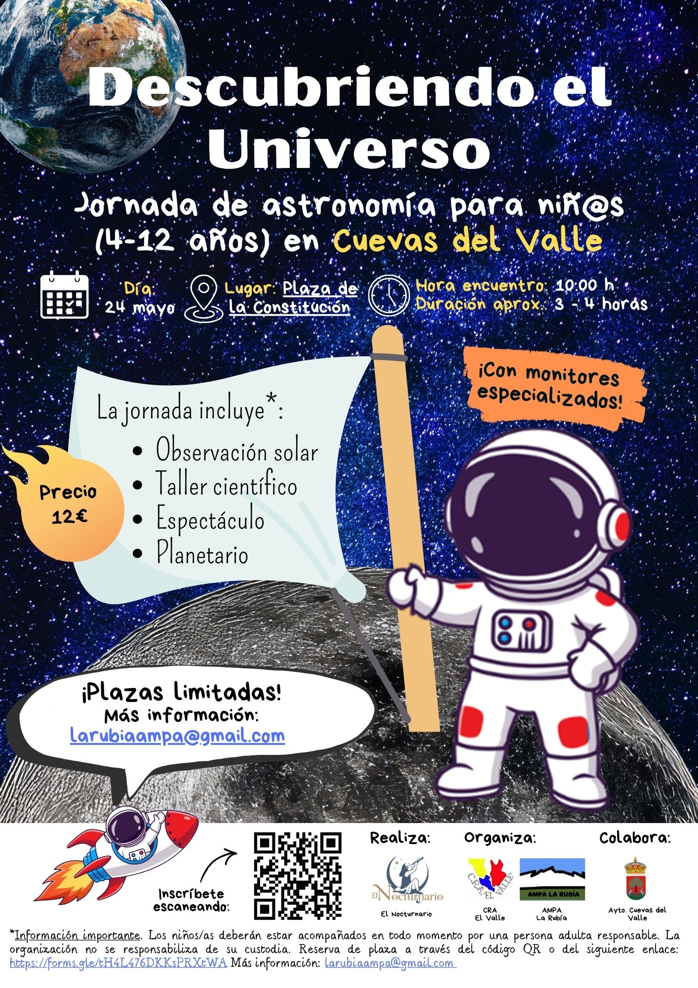 Cartel Jornada astronomía